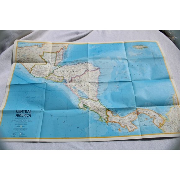 Vintage 1973 Mexico Map National Geographic Central America 53745 - Picture 5 of 6